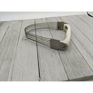 Vintage Nevco Wire Dough Pastry Blender White Handle